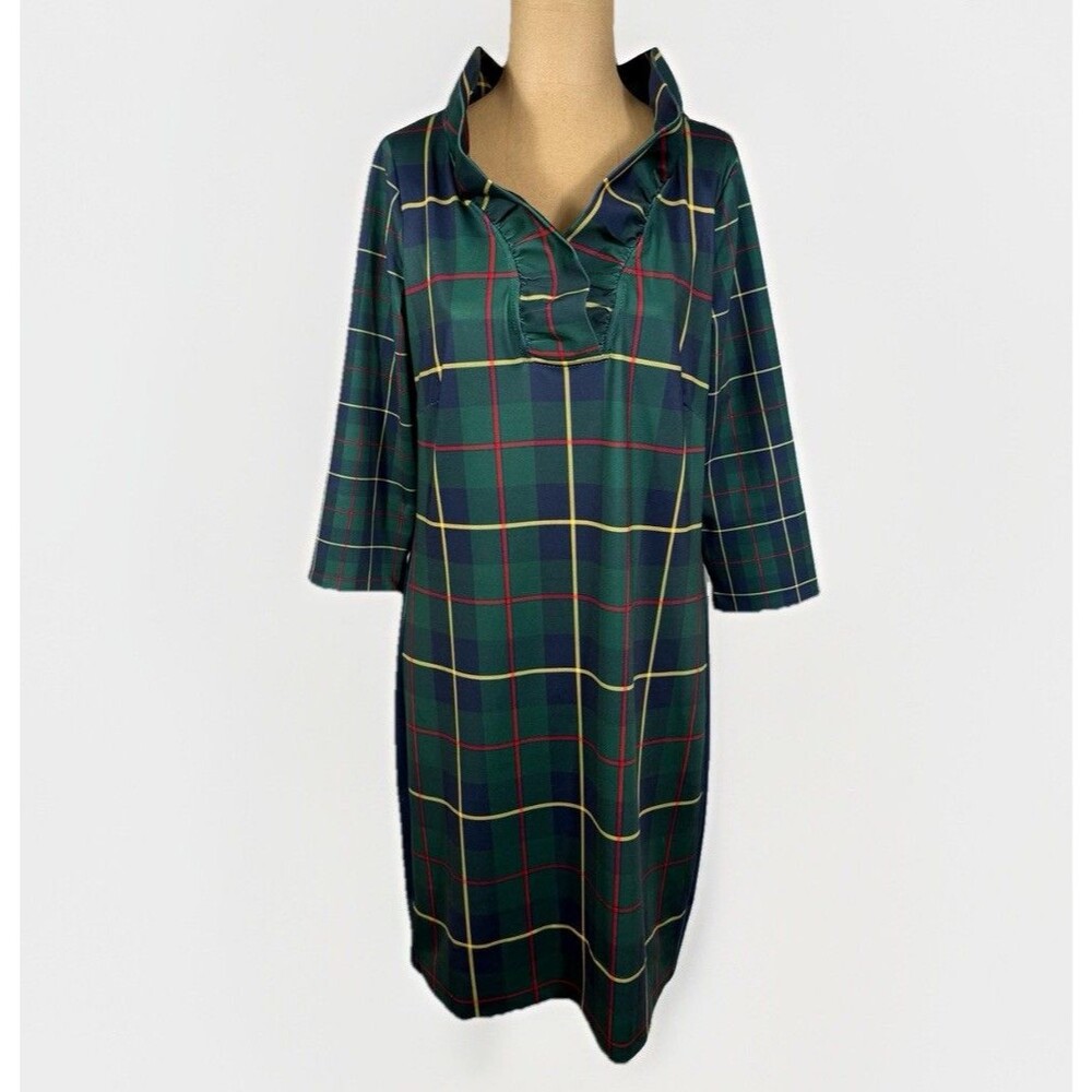 Gretchen Scott  Plaidly Cooper Dress Women's Small